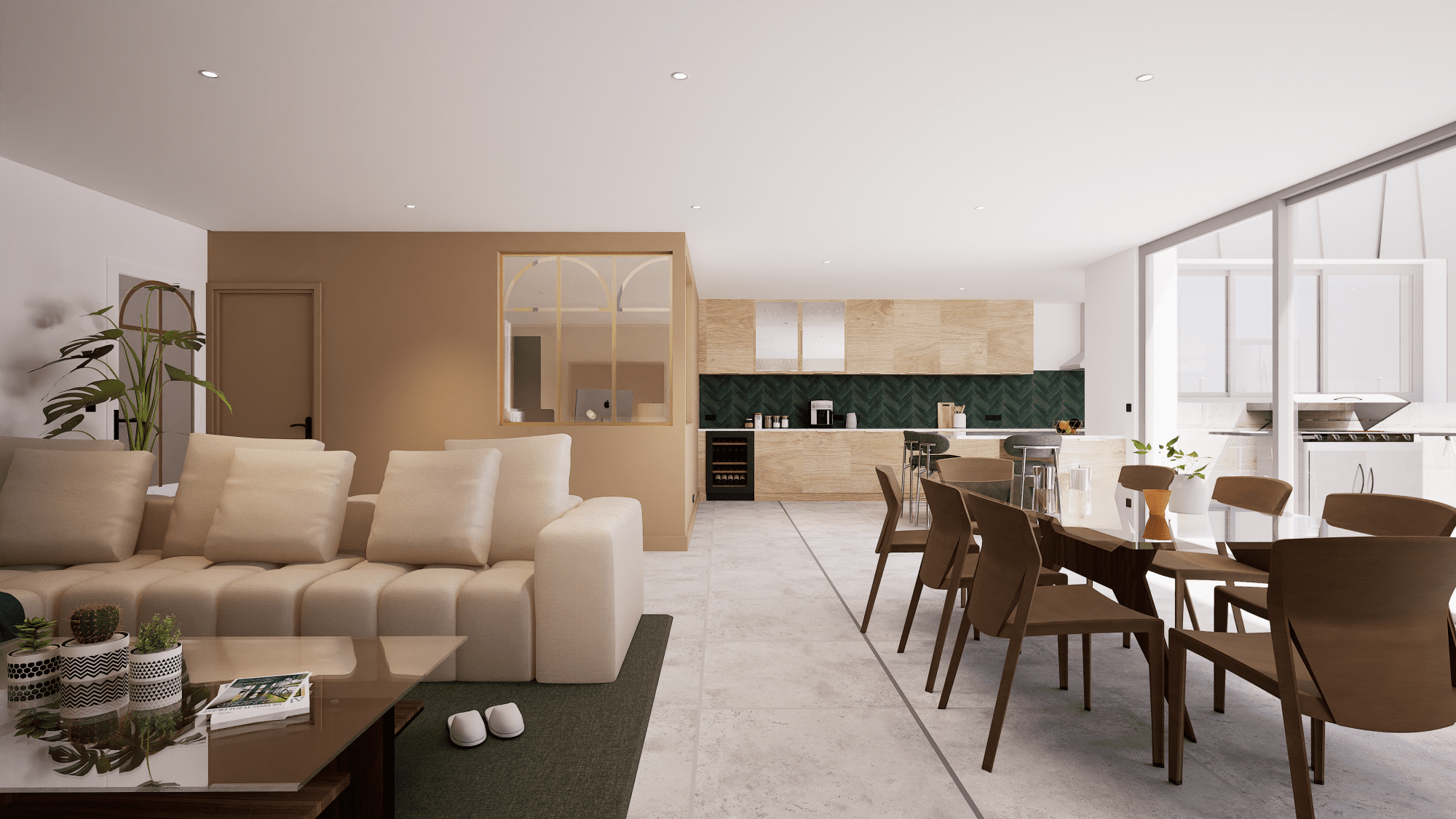 Plans 3d extension maison Mim concept agencement